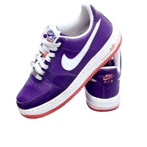 Nike Air Force 1 07 Club Purple Patent Leather Womens Size 7 2009 Rare 315115-51